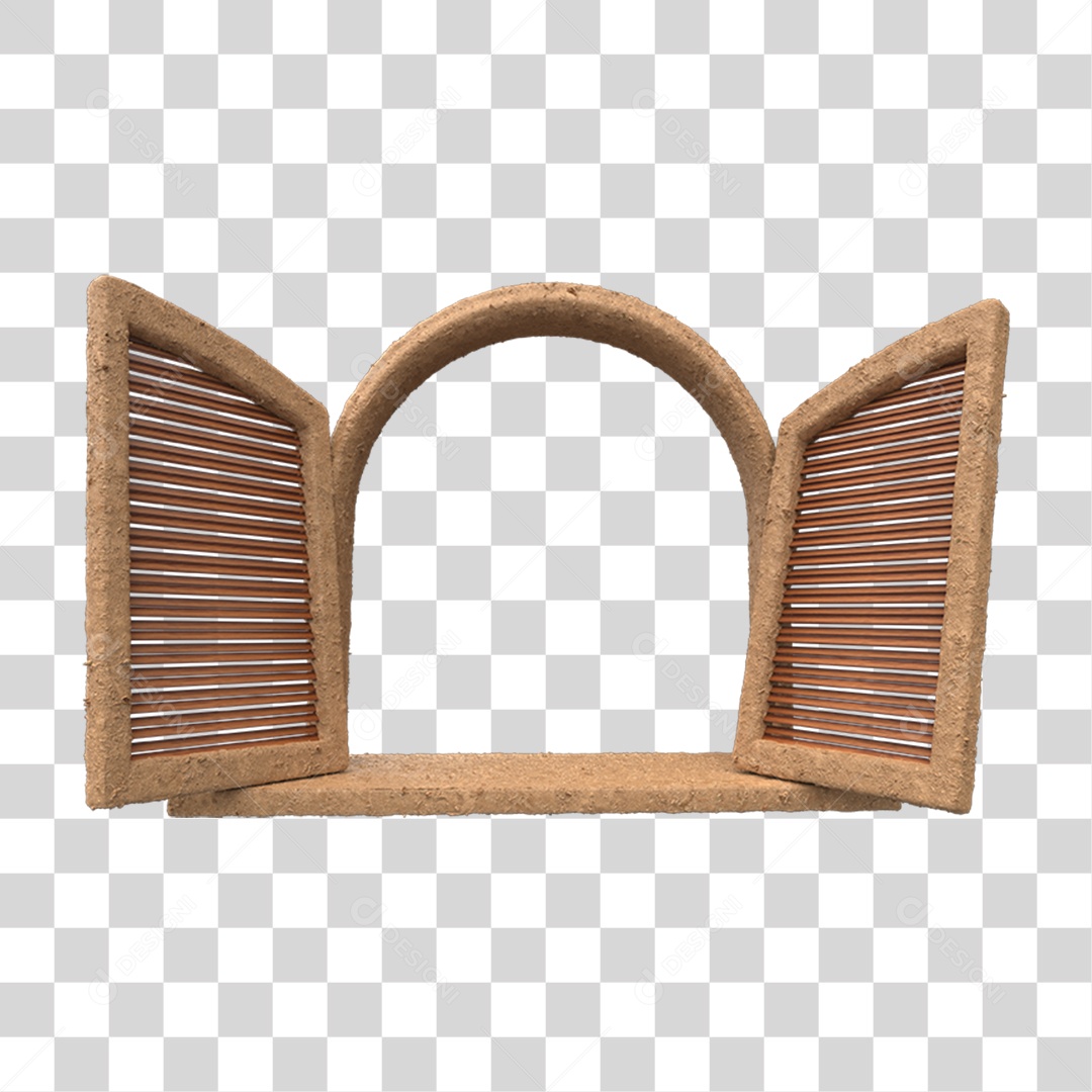 Janela Decoração de Festa Junina PNG Transparente