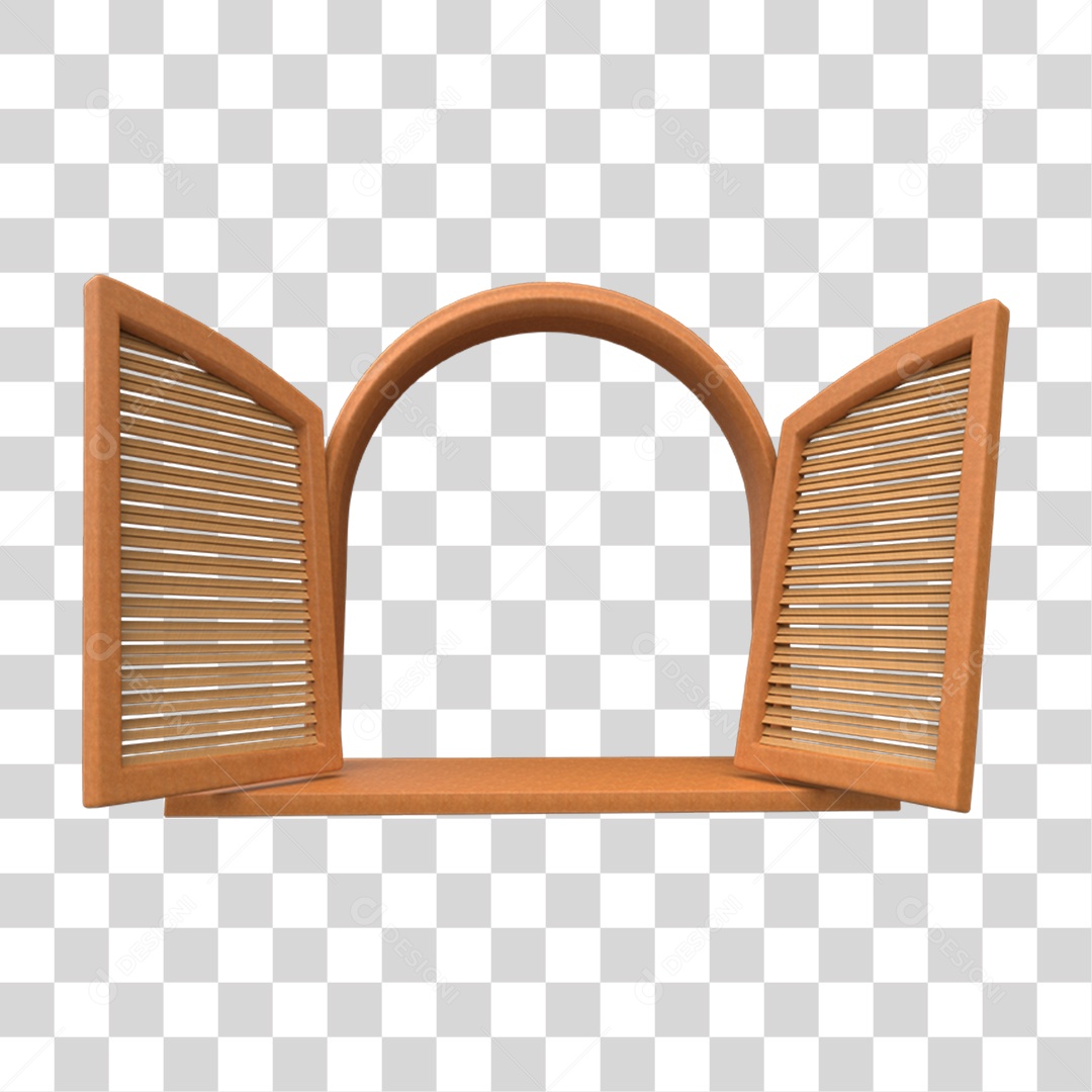 Janela Decoração de Festa Junina PNG Transparente