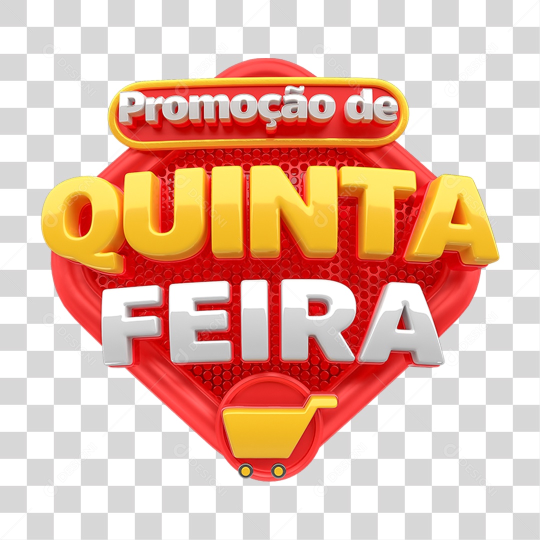 Selo 3D Promoção de Quinta Feira PNG Transparente