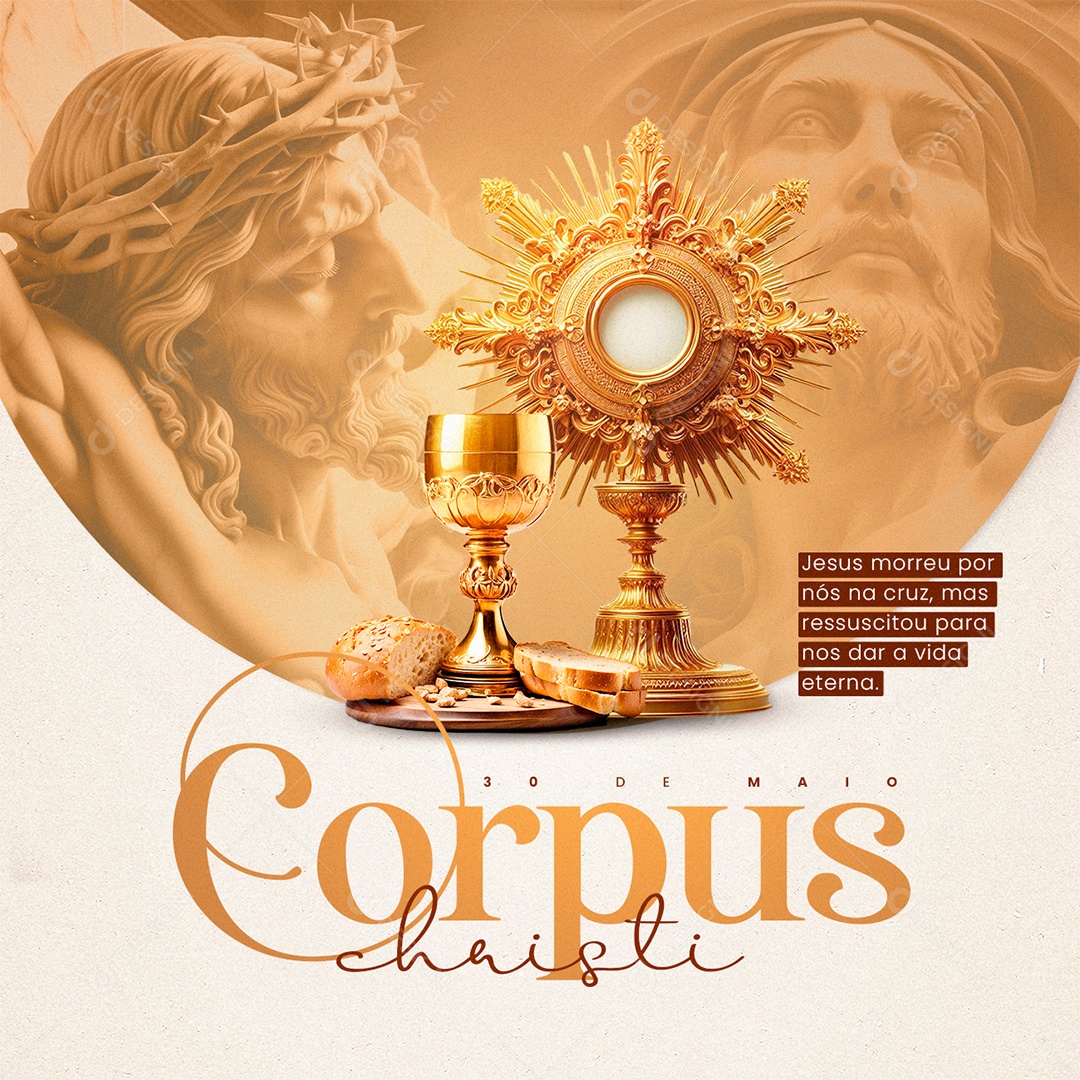 Corpus Christi Feriado Social Media PSD Editável