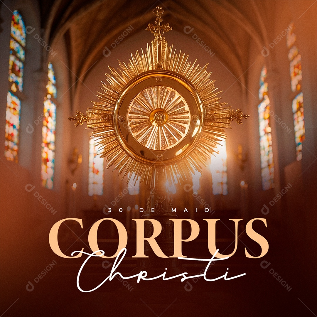 Corpus Christi 30 de Maio Feed Social Media PSD Editável