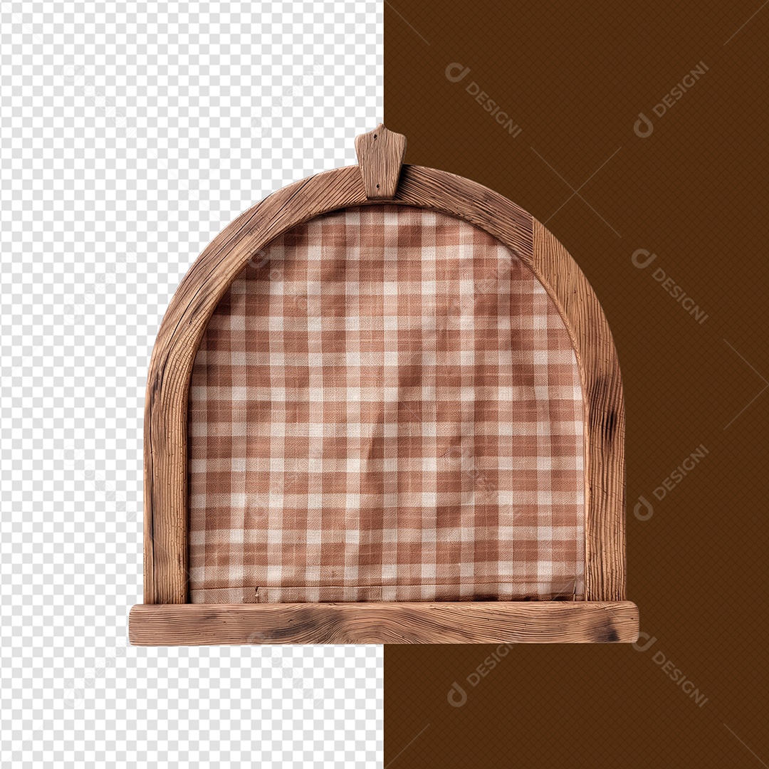 Portal com Tecido de São João Elemento 3D para Composição PSD