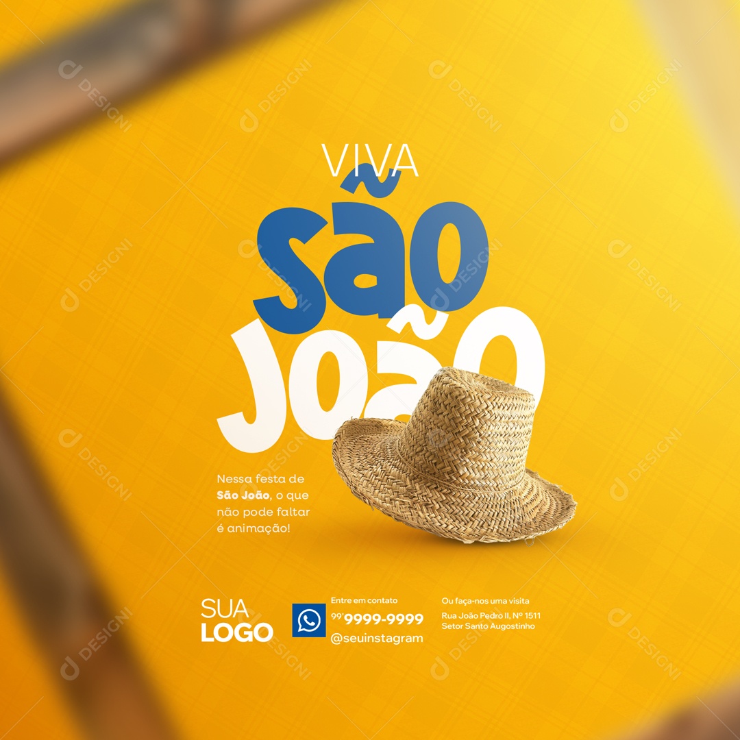 Viva São João Social Media PSD Editável