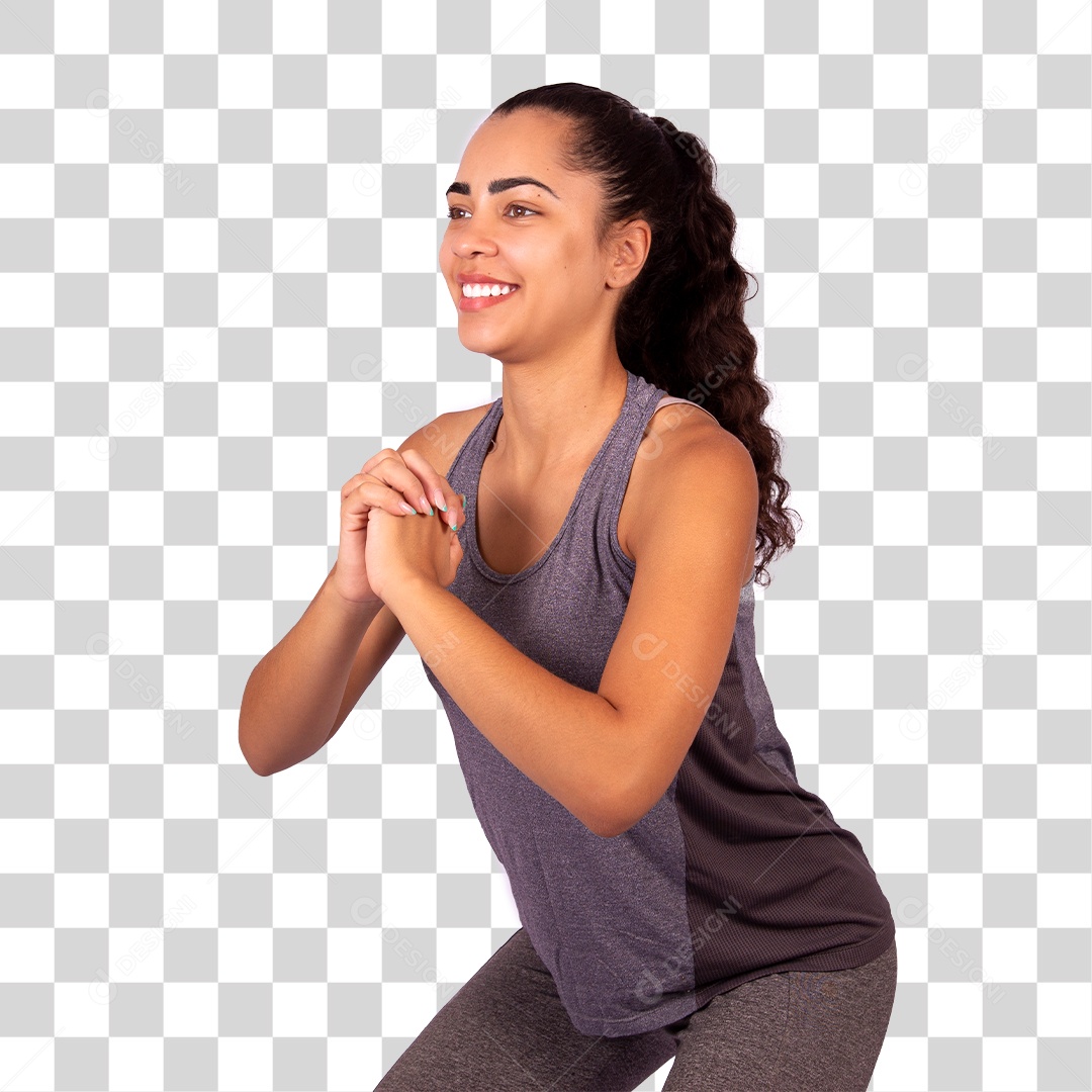 Mulher treinando PNG Transparente