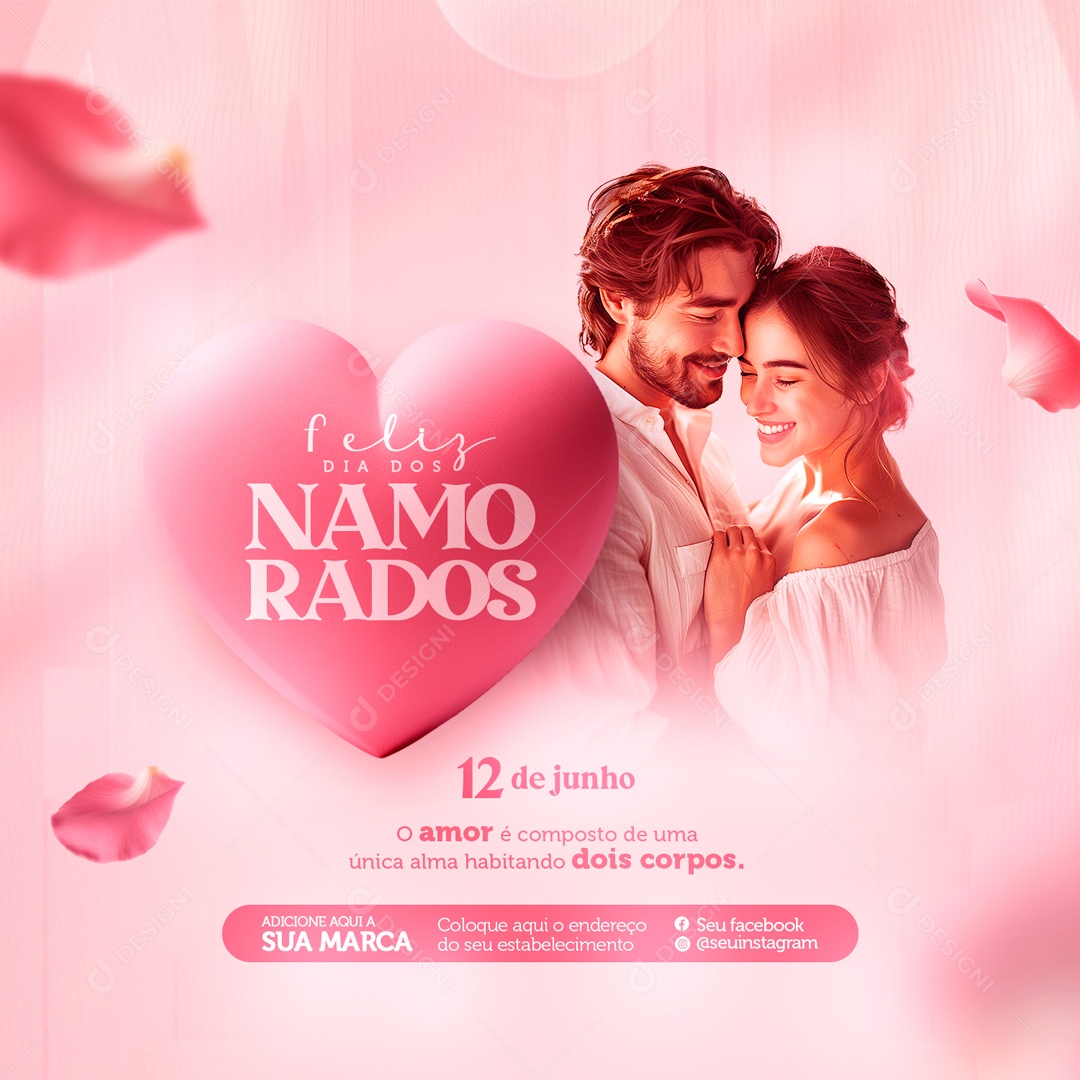 Dia dos Namorados 12 de Junho Social Media PSD Editável