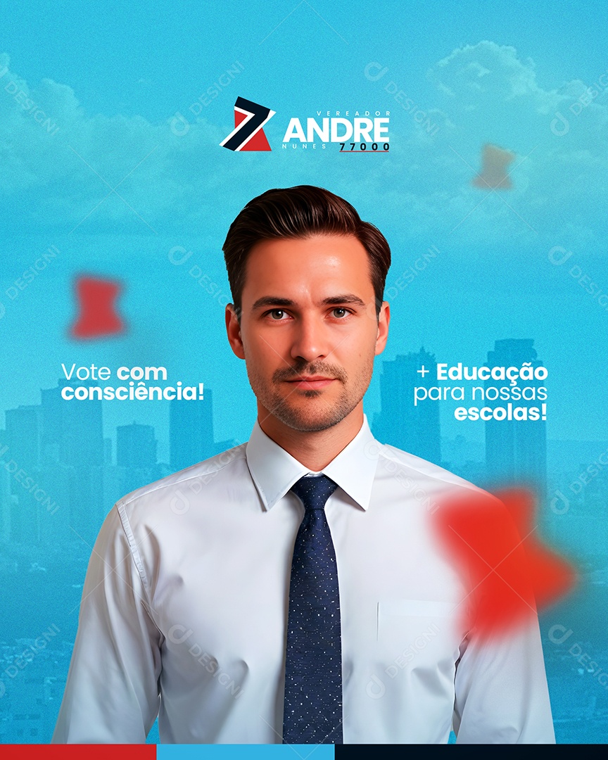 Campanha Eleitoral Política Eleição Vote Prefeito Vereador Social Media Feed PSD