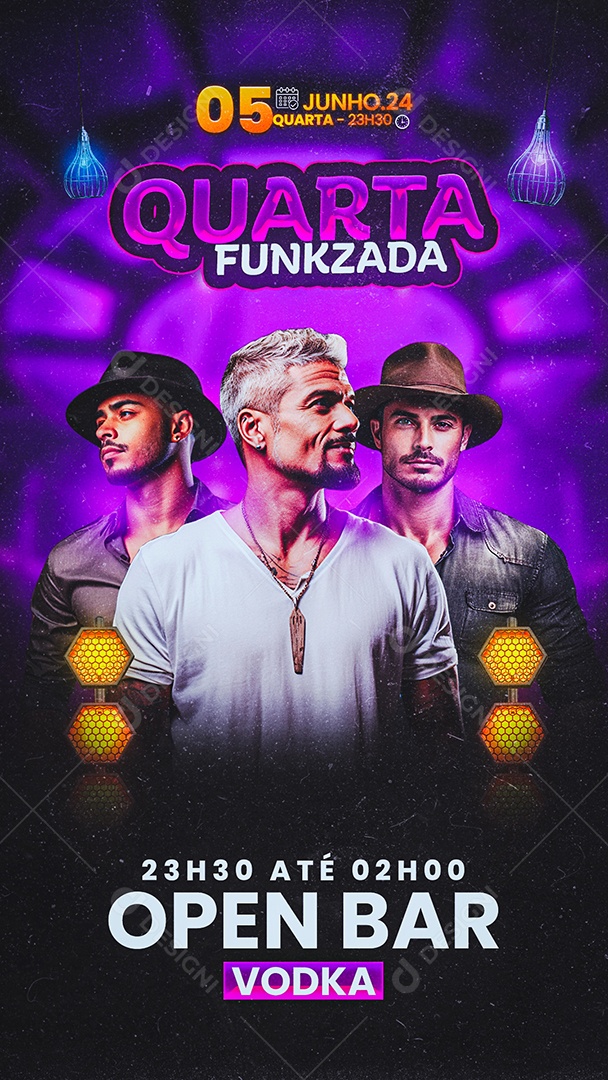 Story Flyer Quarta Funkzada Social Media PSD Editável