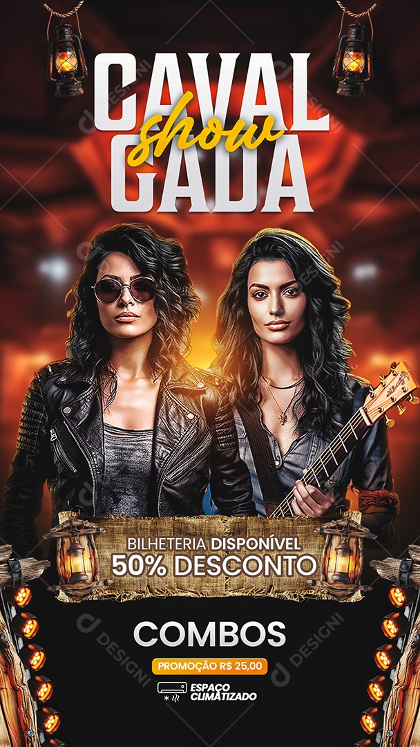 Story Flyer Cavalgada Show Social Media PSD Editável