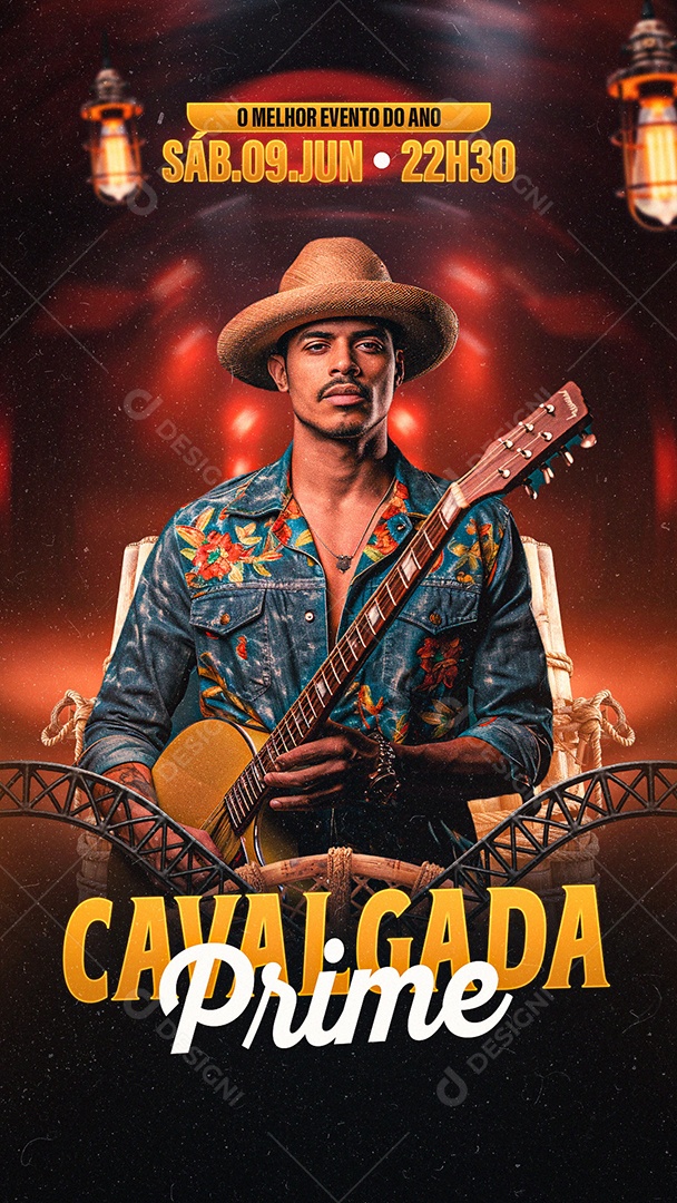 Story Flyer Cavalgada Prime Social Media PSD Editável