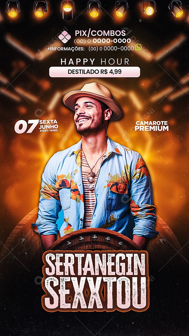 Story Flyer Sertanegin Sexxtou Social Media PSD Editável