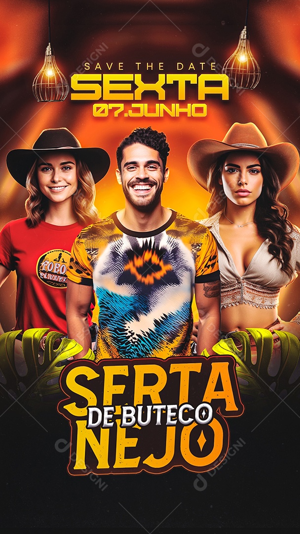 Story Flyer Sertanejo de Buteco Social Media PSD Editável