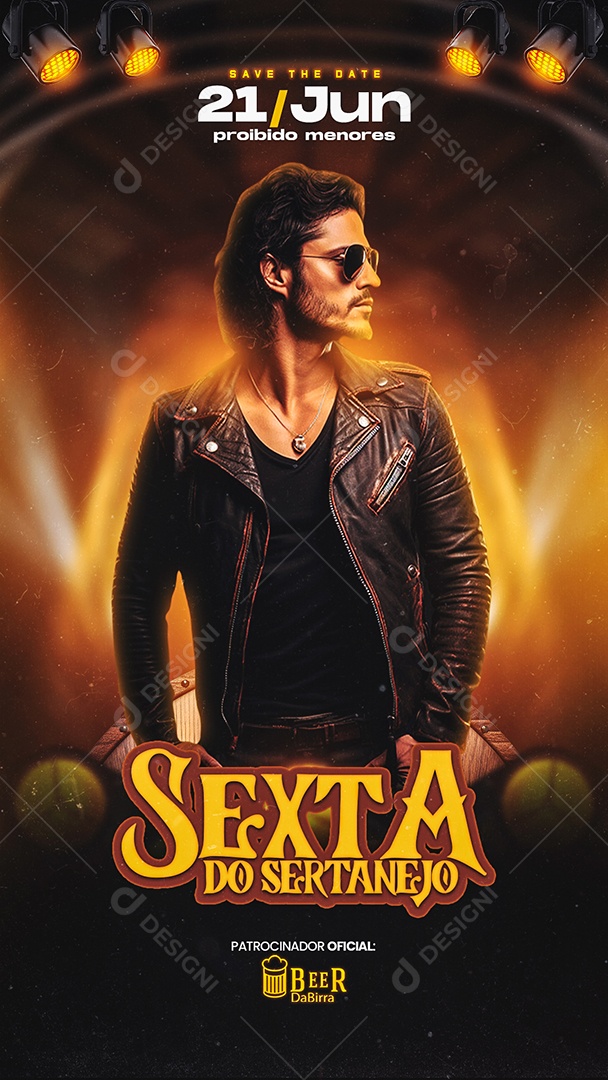 Story Flyer Sexta do Sertanejo Social Media PSD Editável