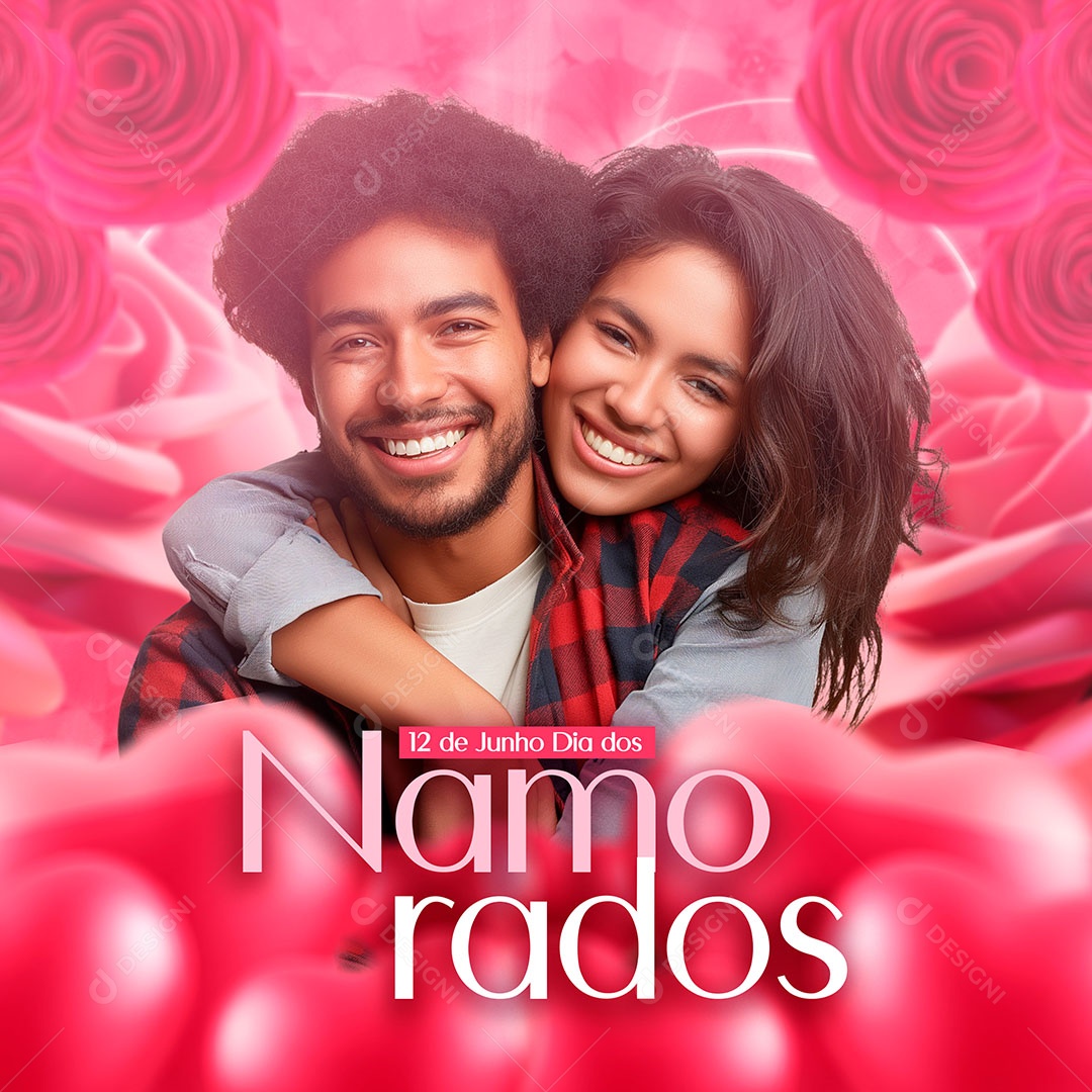 Dia dos Namorados 12 de Junho Social Media PSD Editável