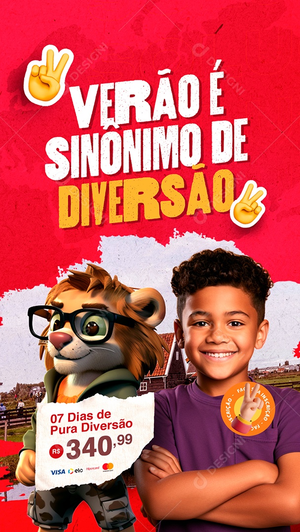 Story Summer Vacation Is Synonymous with Fun 7 Days of Pure Fun Social Media Editable PSD