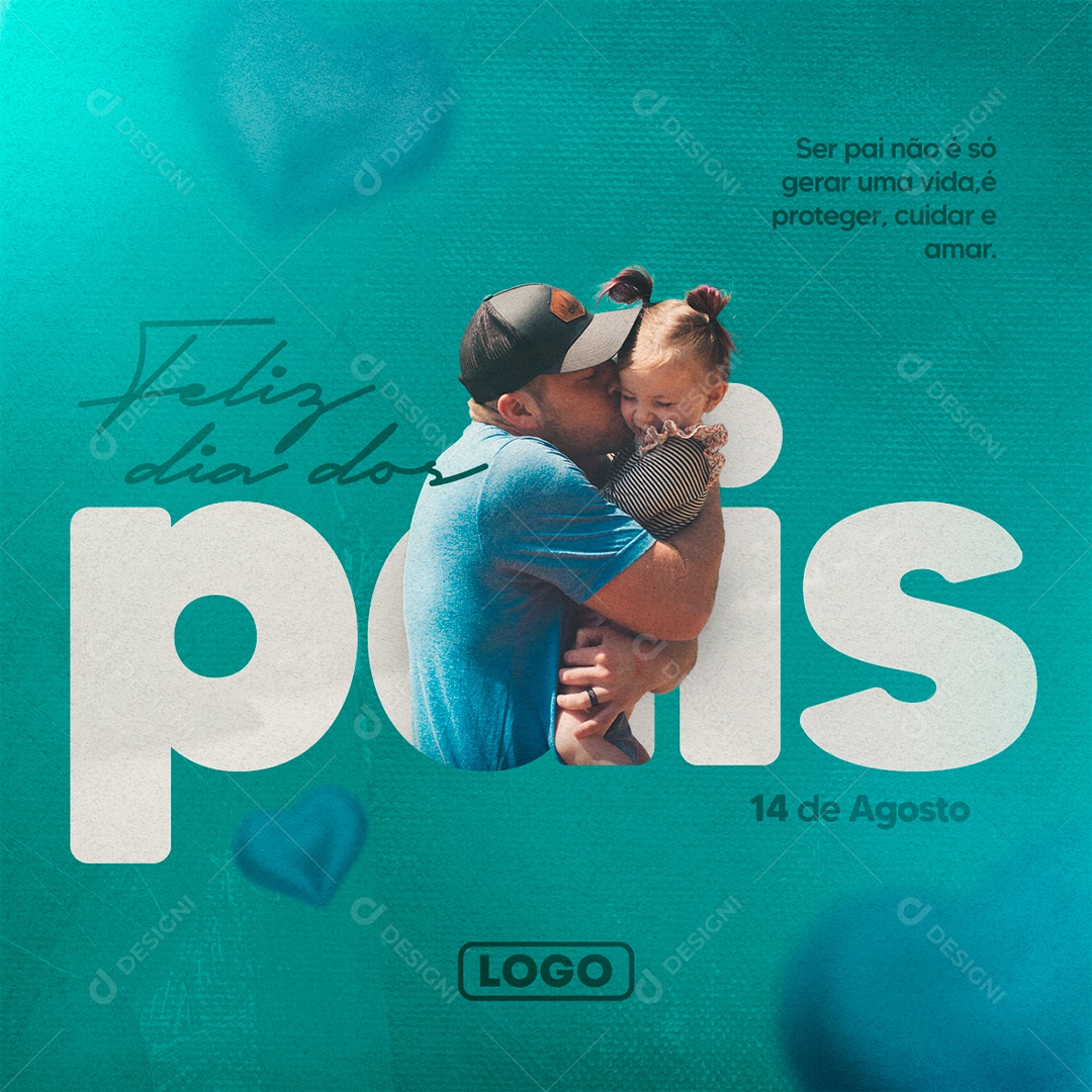 14 de Agosto Dia dos Pais Social Media PSD Editável