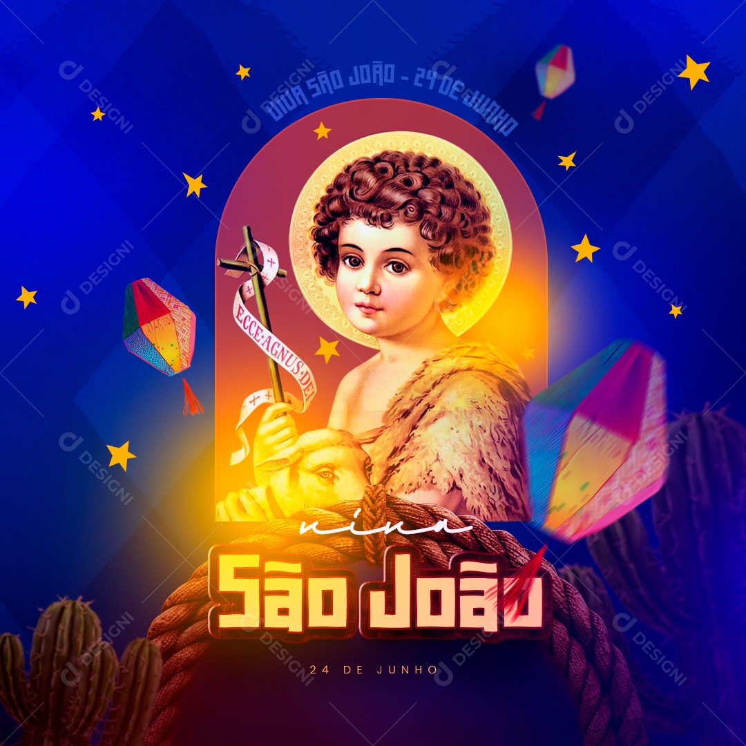São João 24 de Junho Social Media PSD Editável
