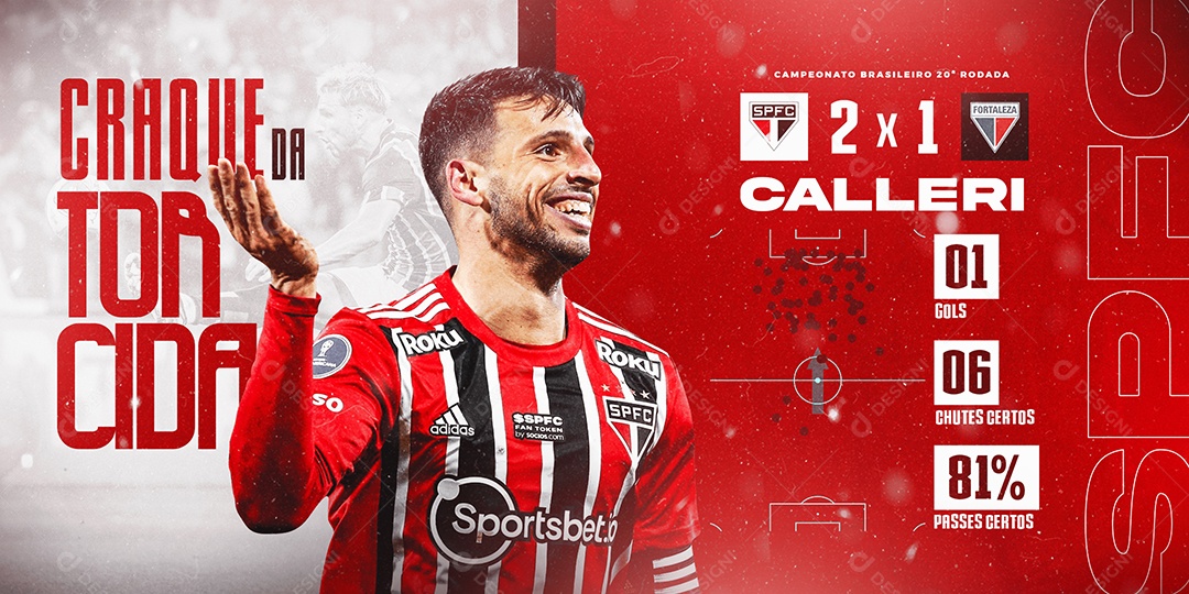 Social Media Futebol Craque da Torcida Banner PSD Editável