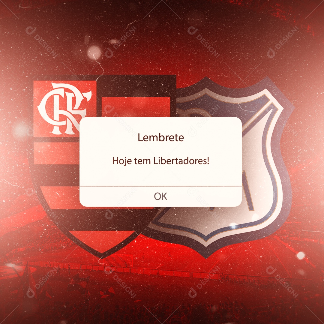 Hoje tem Libertadores Social Media PSD Editável