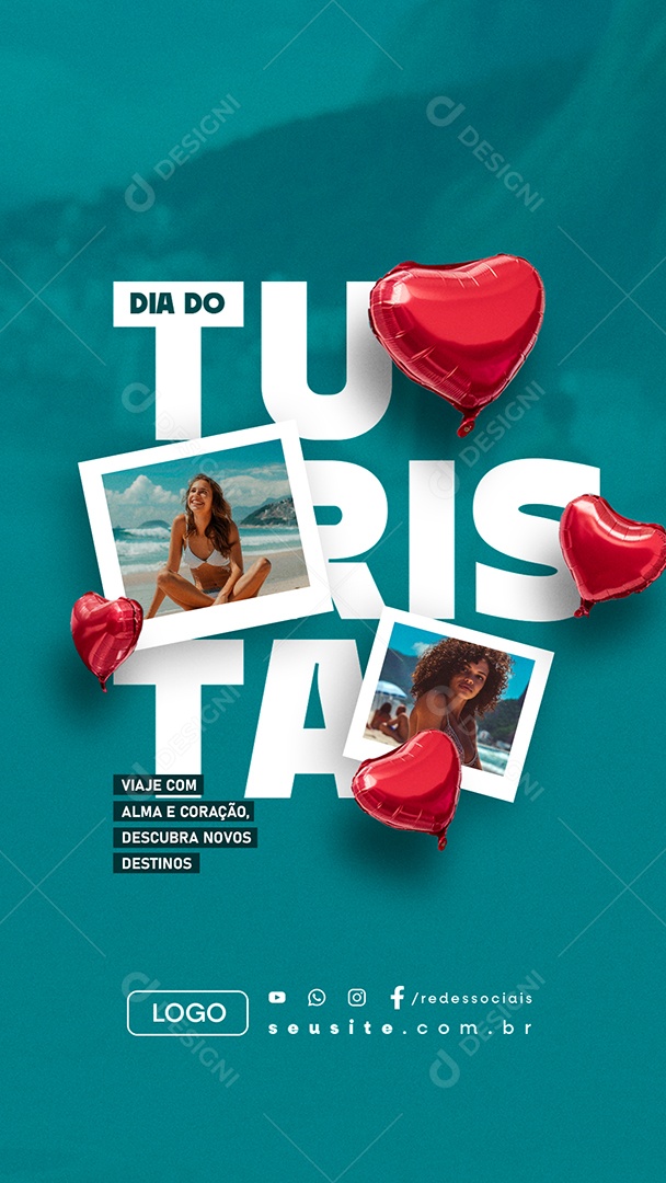 Story Dia Do Turista 13 De Junho Social Media PSD Editável