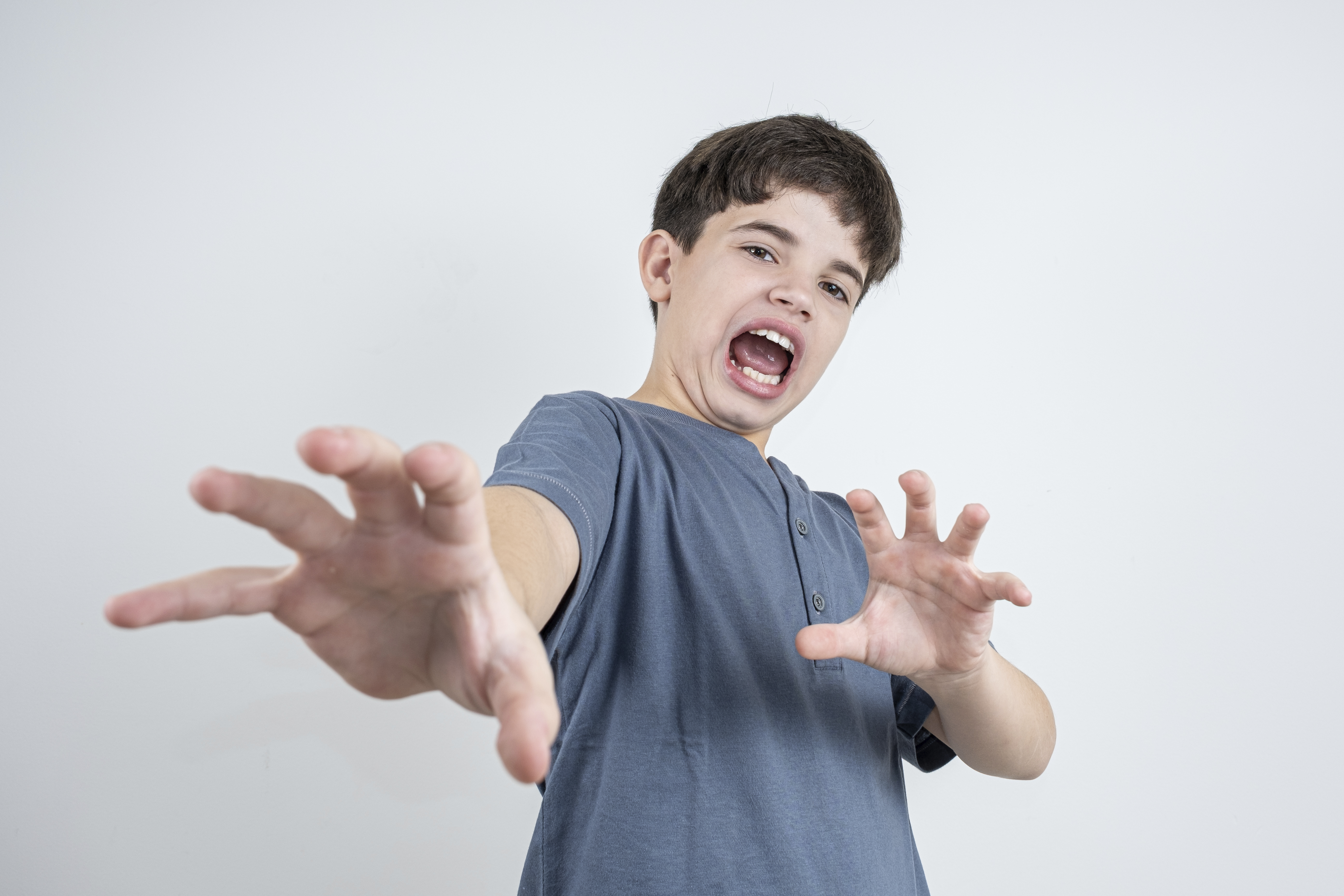 Garoto muito assustado