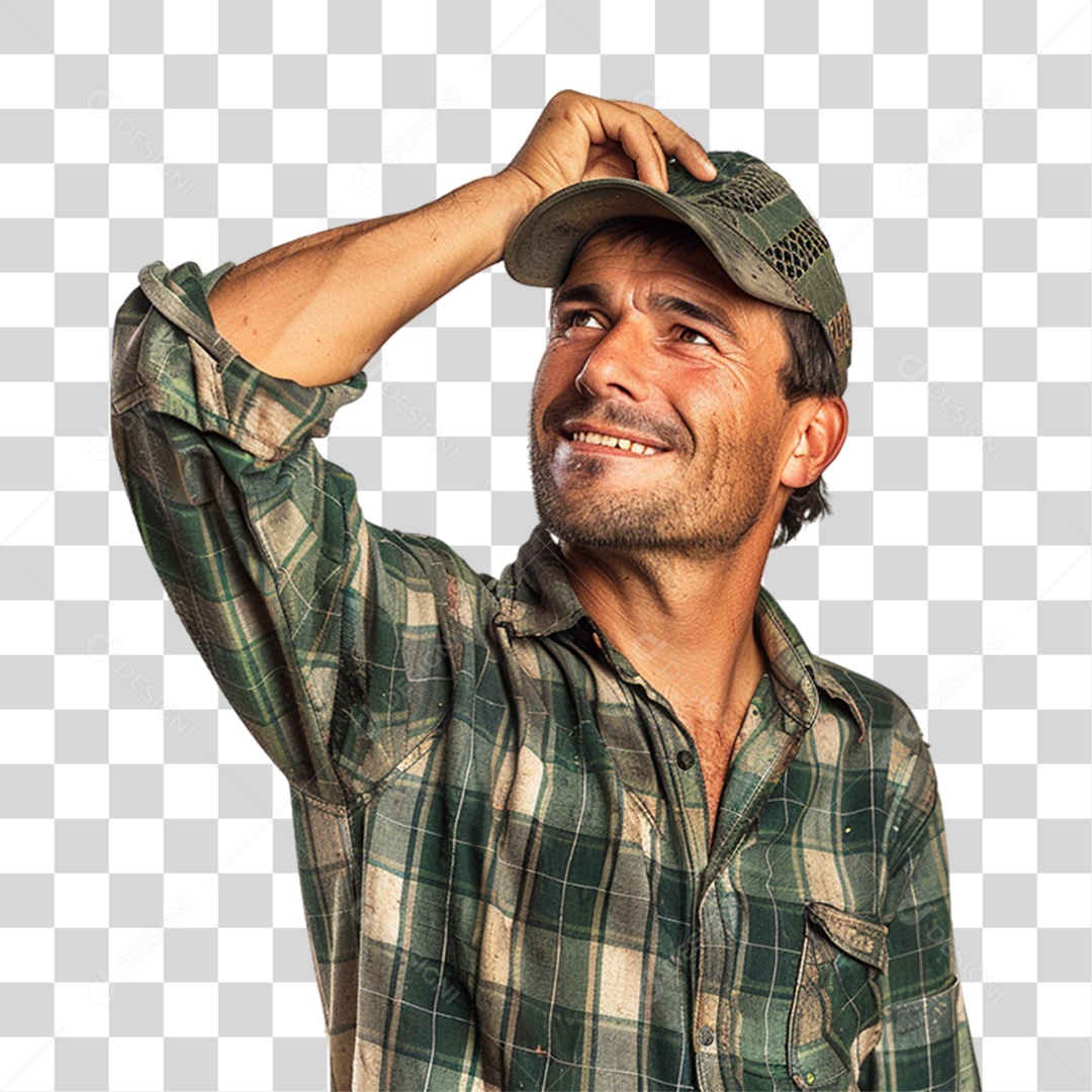 Homem Fazendeiro PNG Transparente