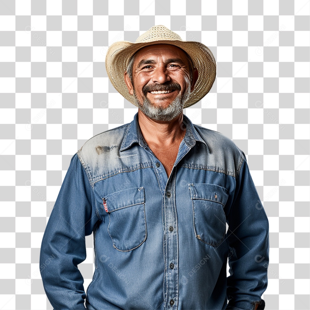 Homem Fazendeiro PNG Transparente