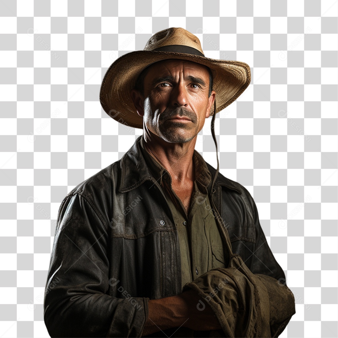 Homem Fazendeiro PNG Transparente