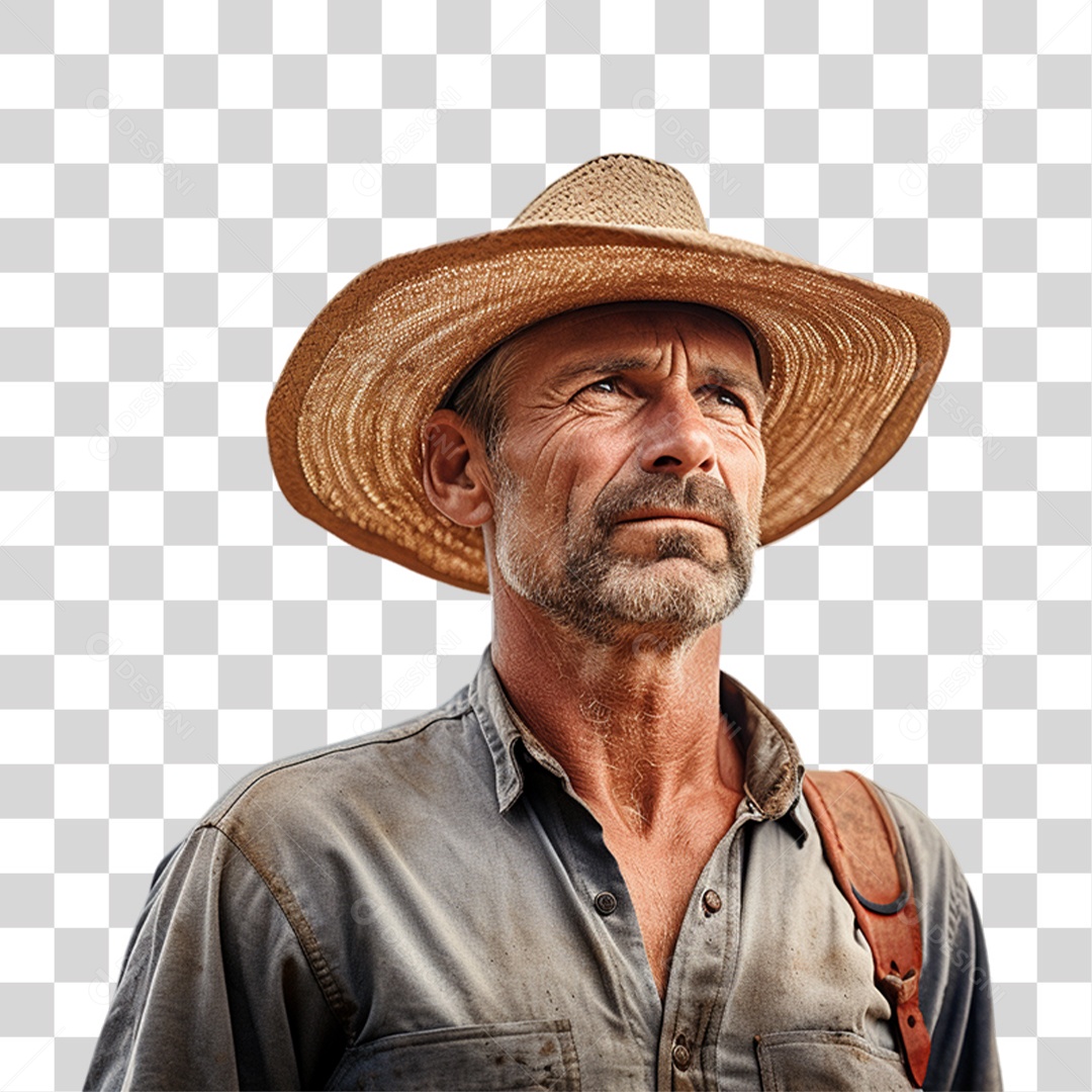 Homem Fazendeiro PNG Transparente