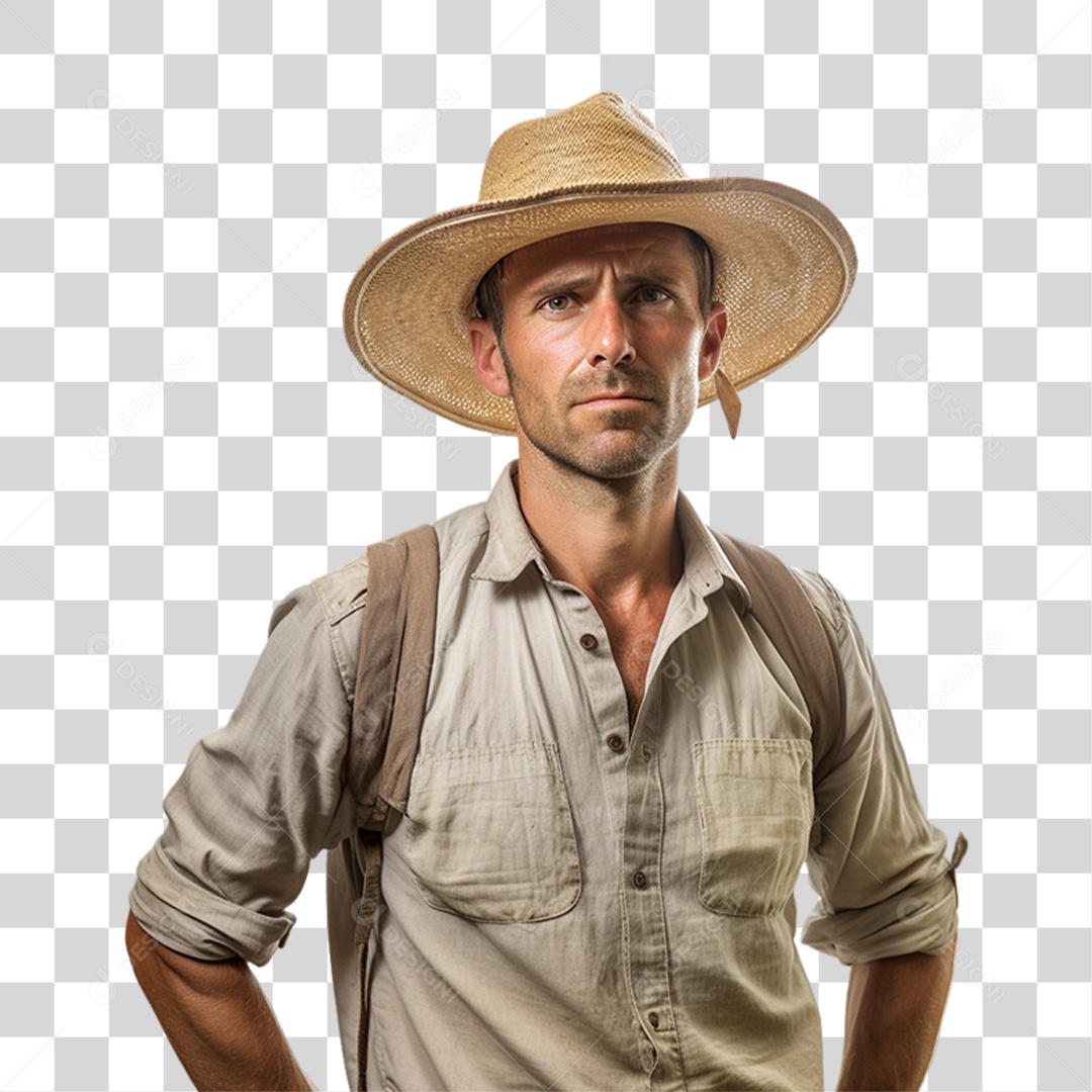 Homem Fazendeiro PNG Transparente