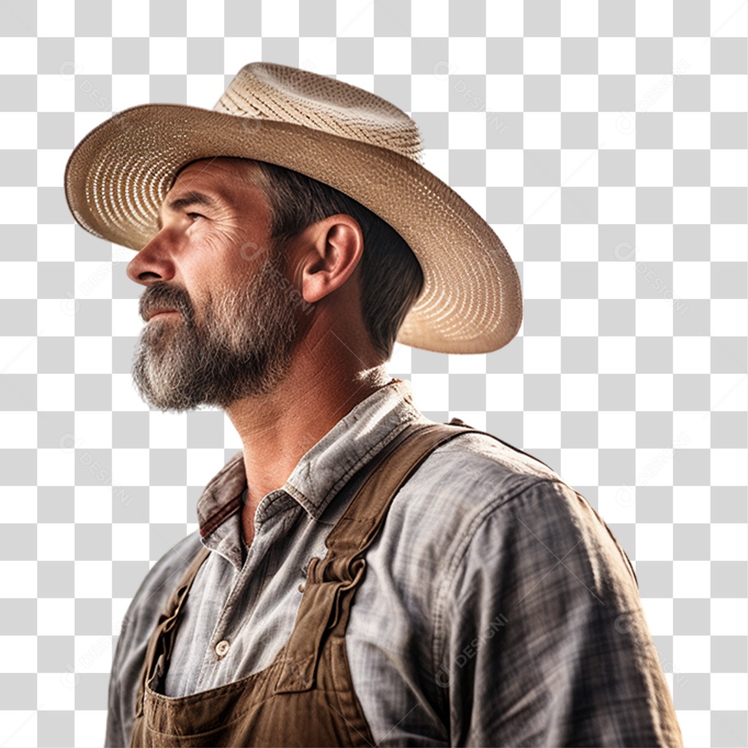 Homem Fazendeiro PNG Transparente