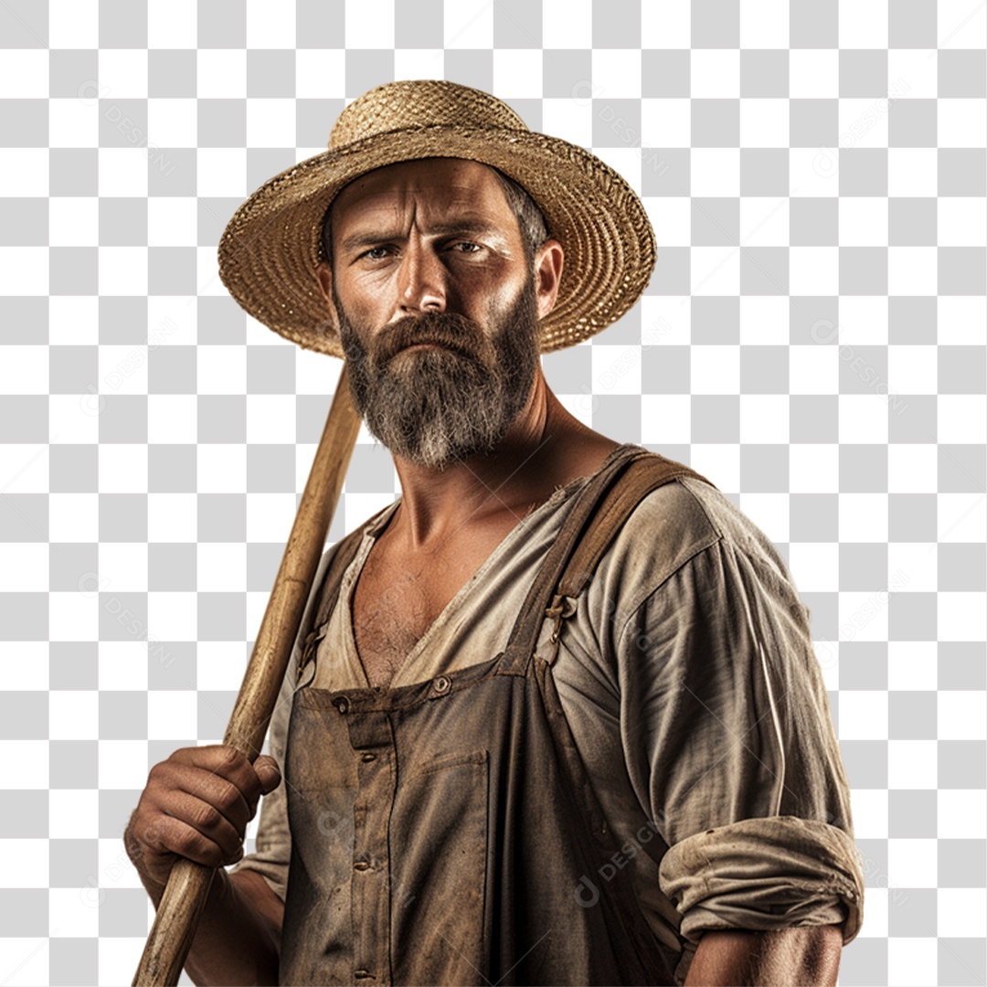 Homem Fazendeiro PNG Transparente