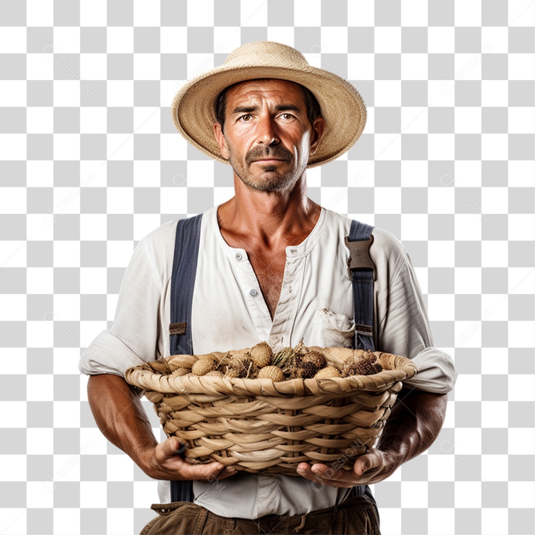 Homem Fazendeiro PNG Transparente