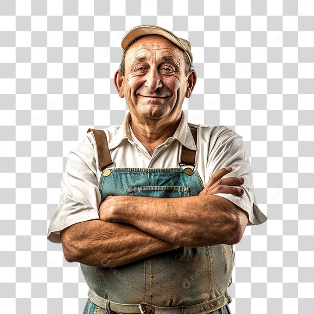 Homem Fazendeiro PNG Transparente