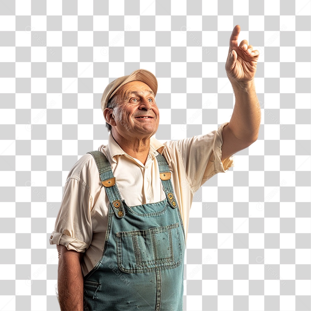 Homem Fazendeiro PNG Transparente