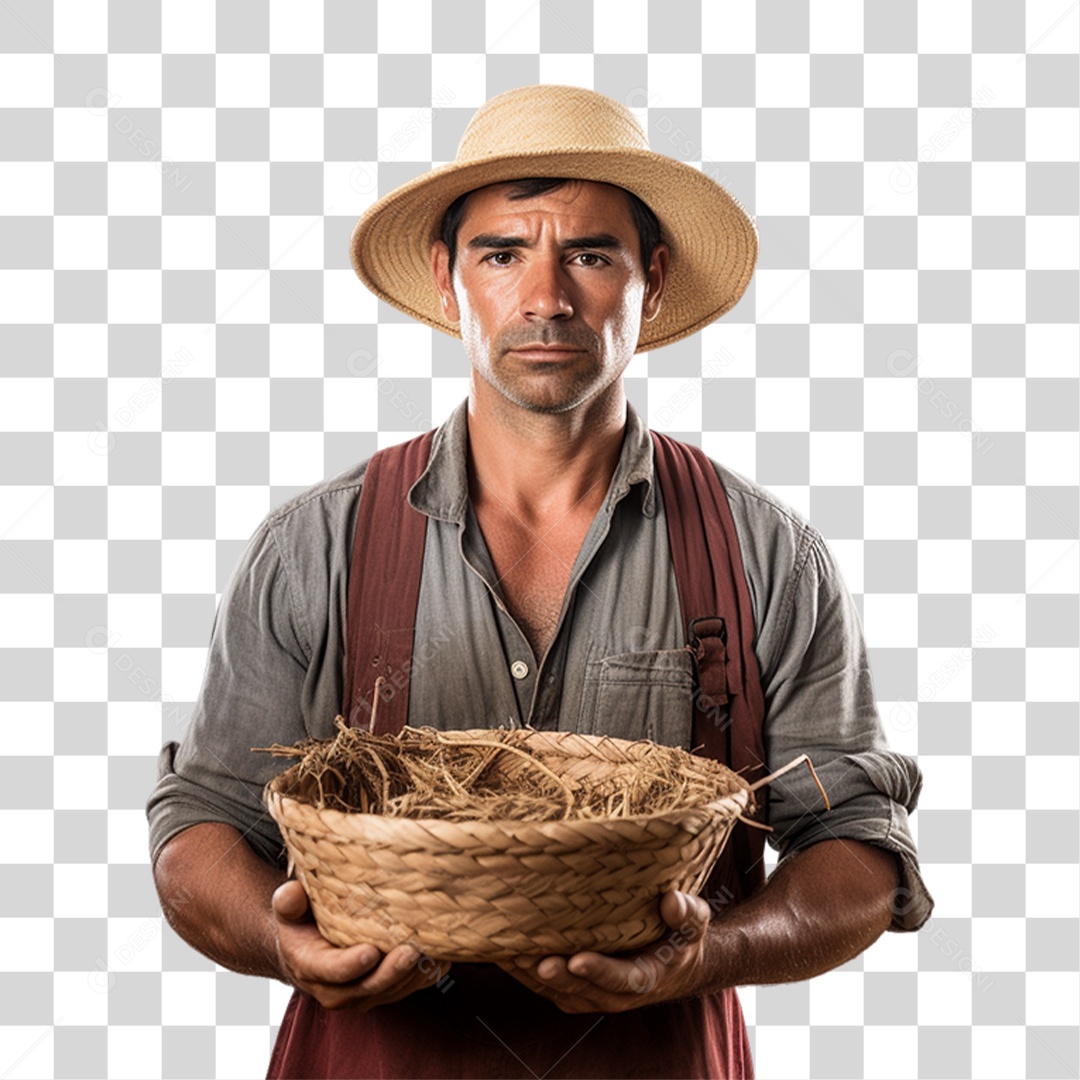 Homem Fazendeiro PNG Transparente