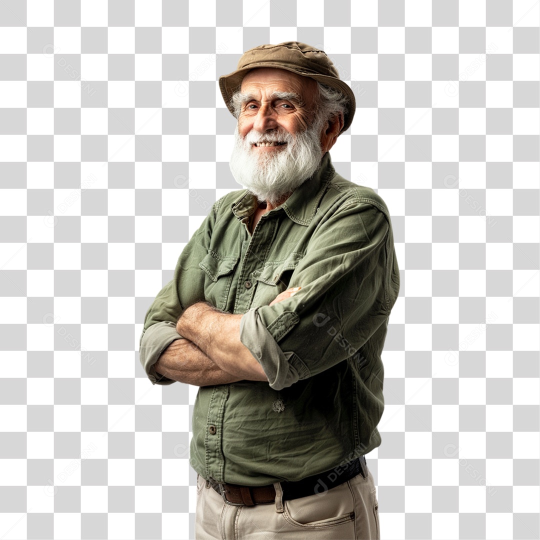 Homem Fazendeiro PNG Transparente