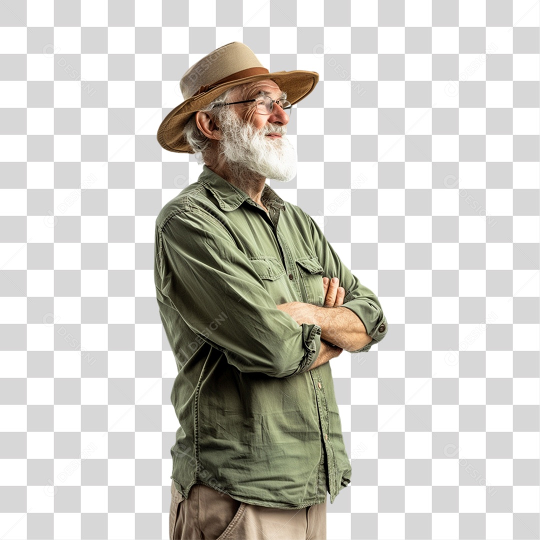 Homem Fazendeiro PNG Transparente