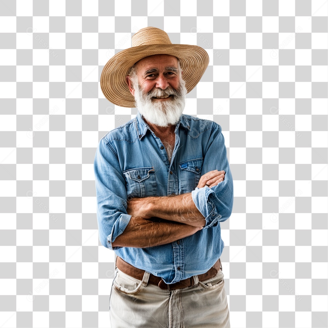 Homem Fazendeiro PNG Transparente