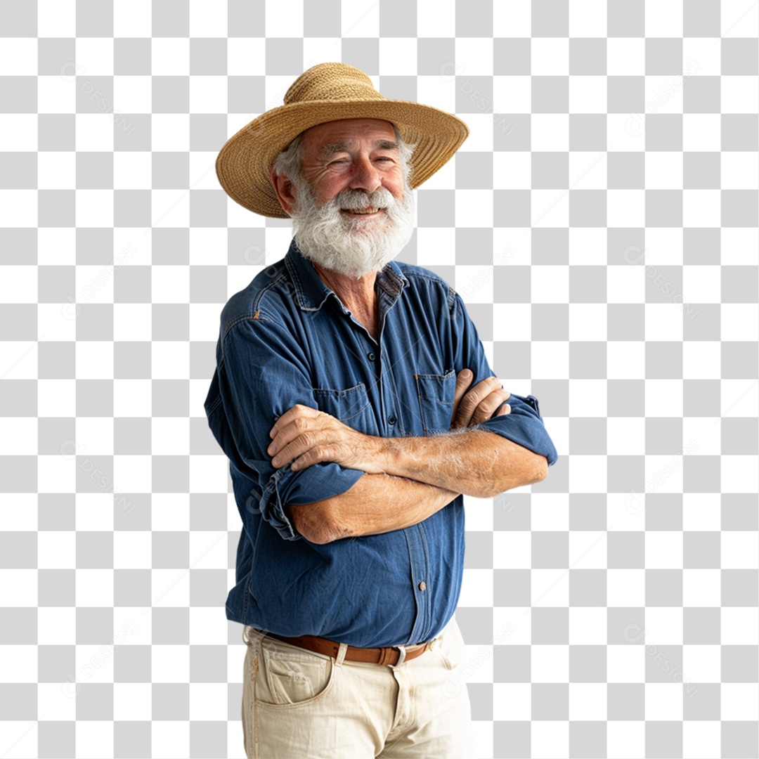 Homem Fazendeiro PNG Transparente