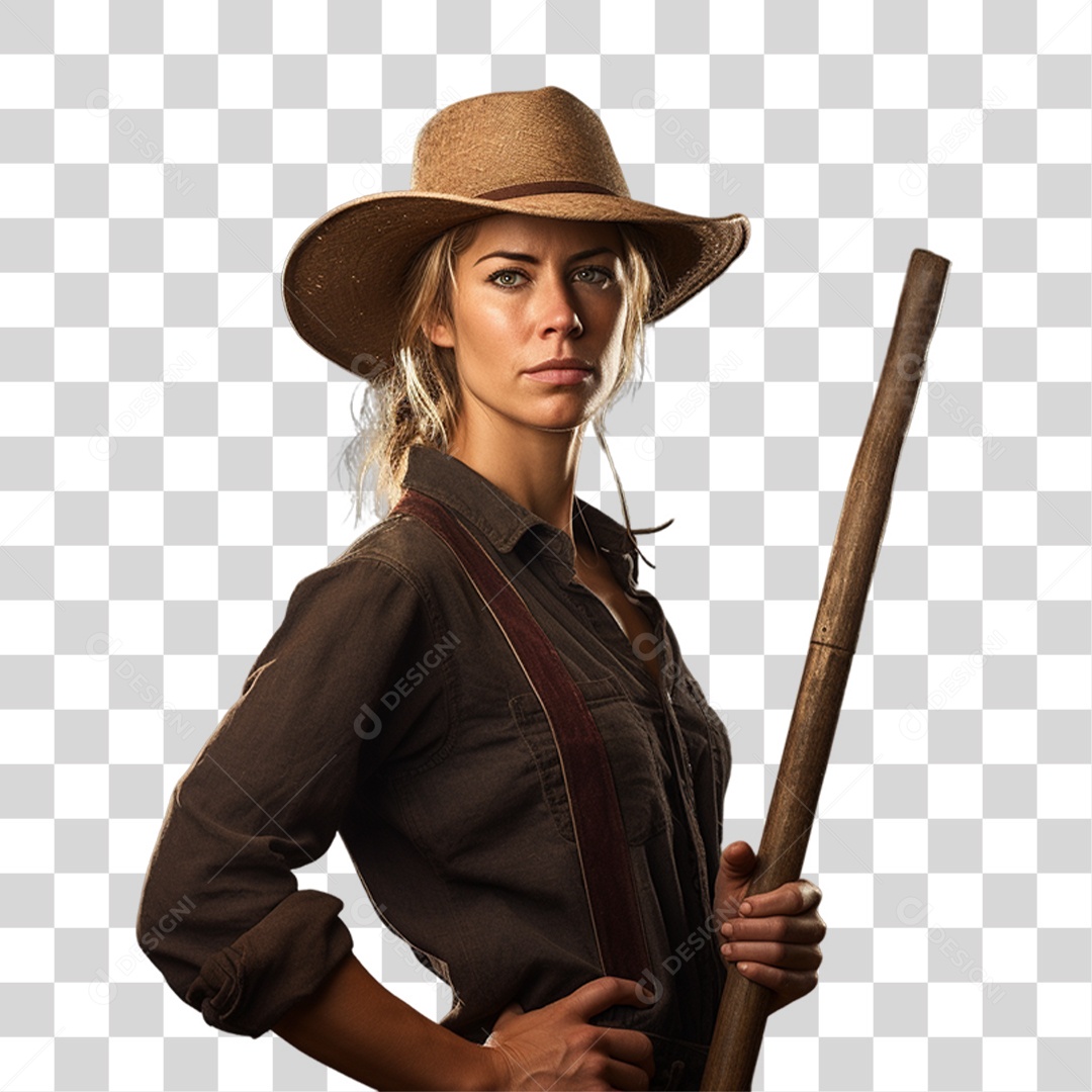 Mulher Agricultora PNG Transparente