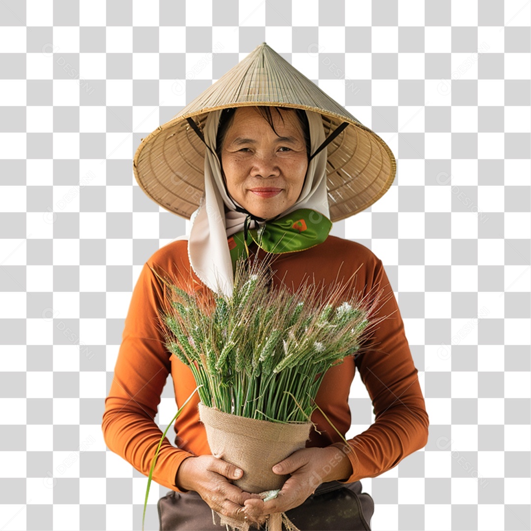 Mulher Agricultora PNG Transparente