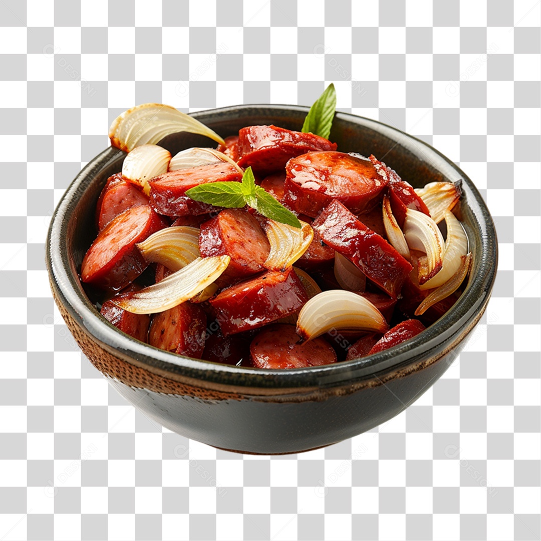 Porção de Calabresa PNG Transparente