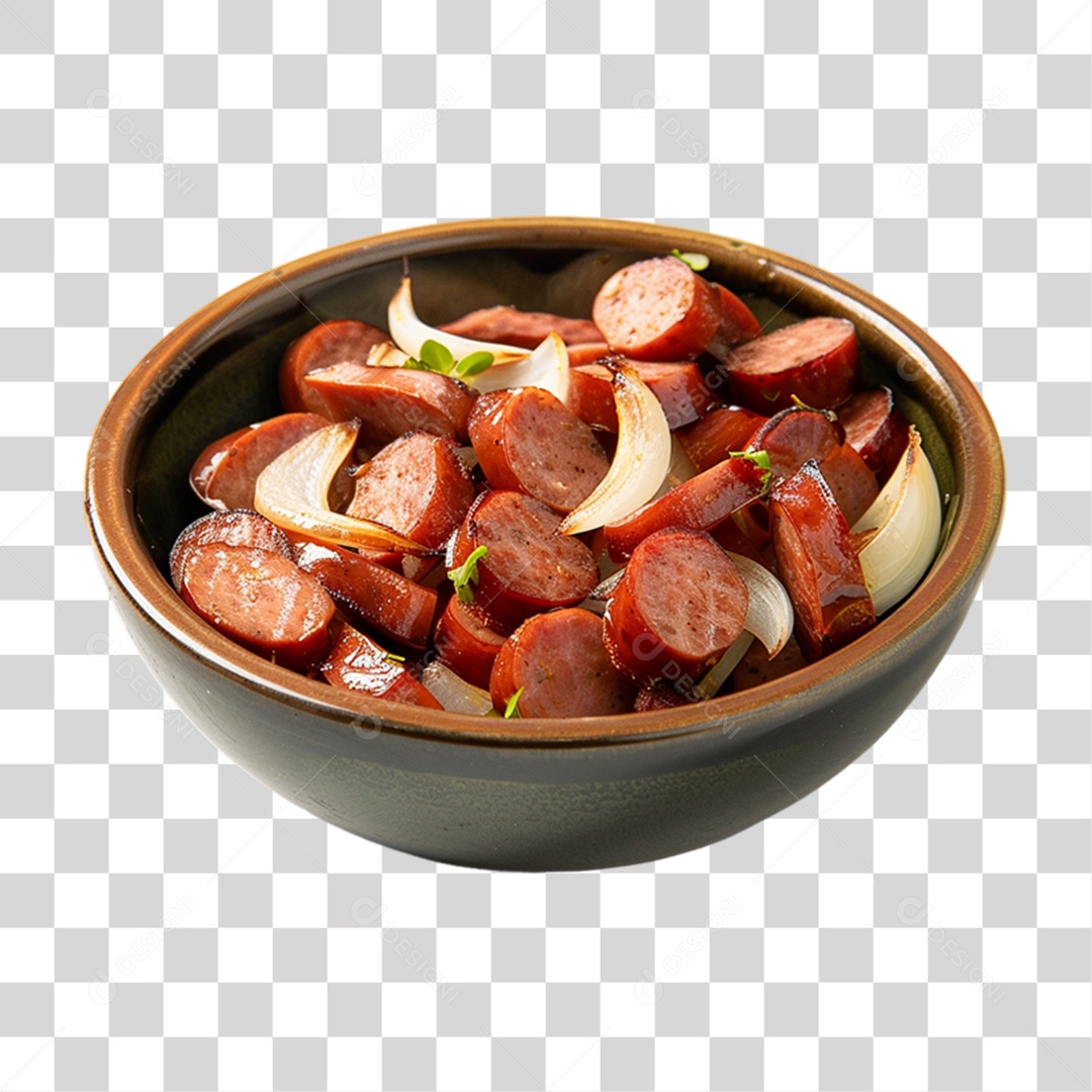 Porção de Calabresa PNG Transparente