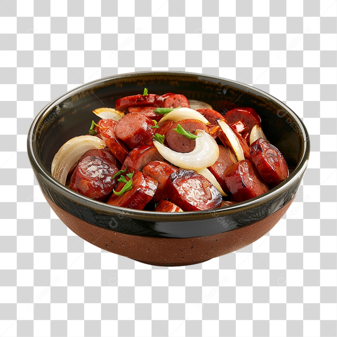 Porção de Calabresa PNG Transparente