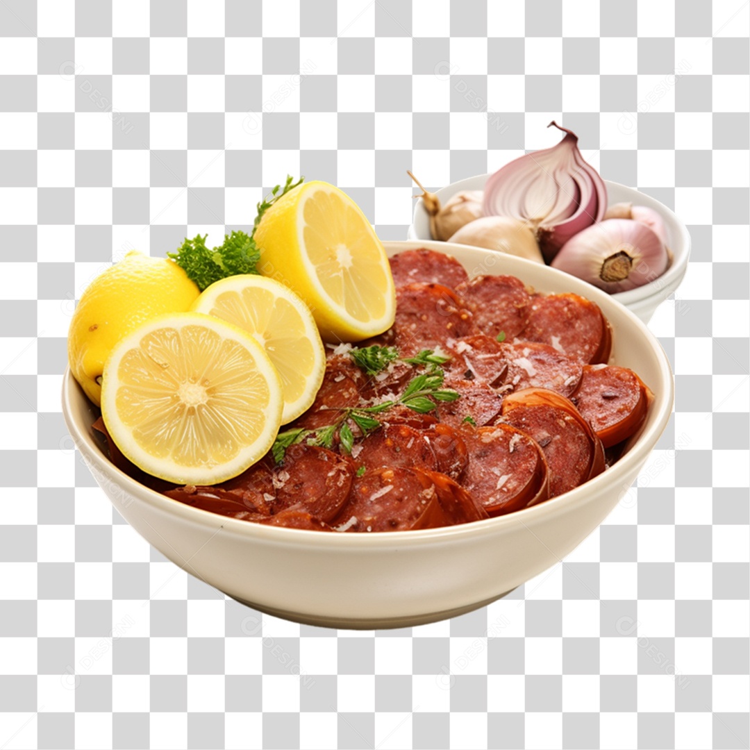 Porção de Calabresa PNG Transparente