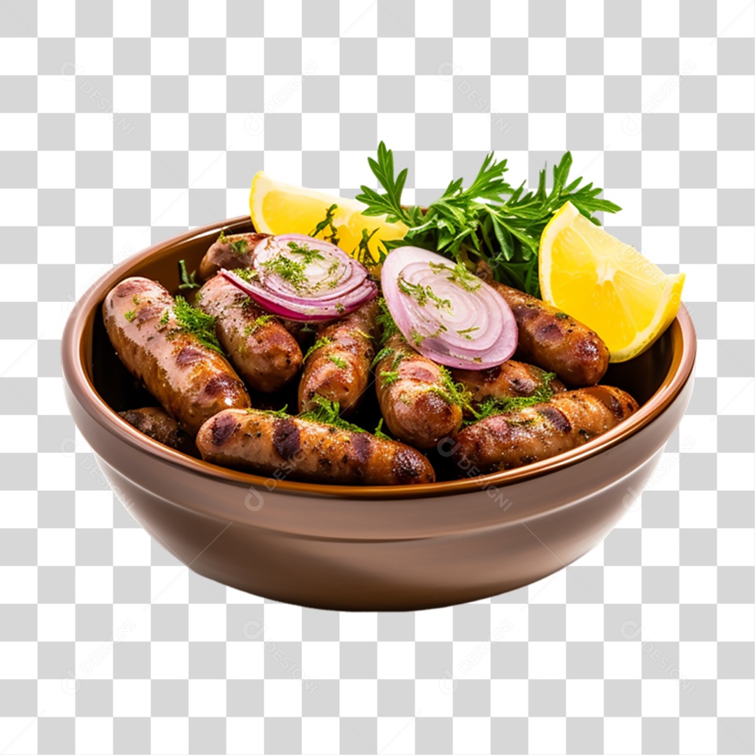 Porção de Linguiça PNG Transparente