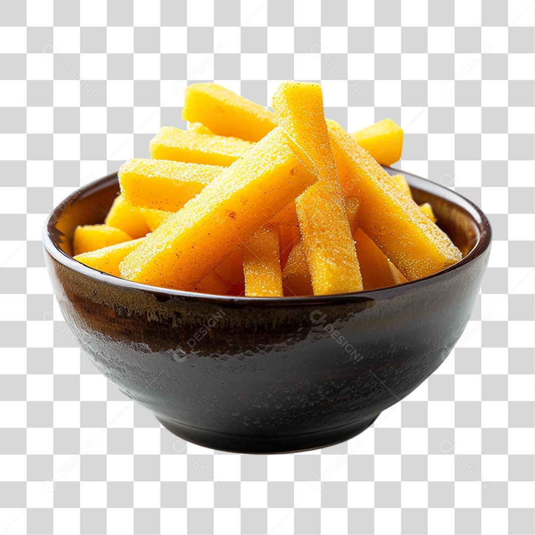 Porção de Polenta Frita PNG Transparente