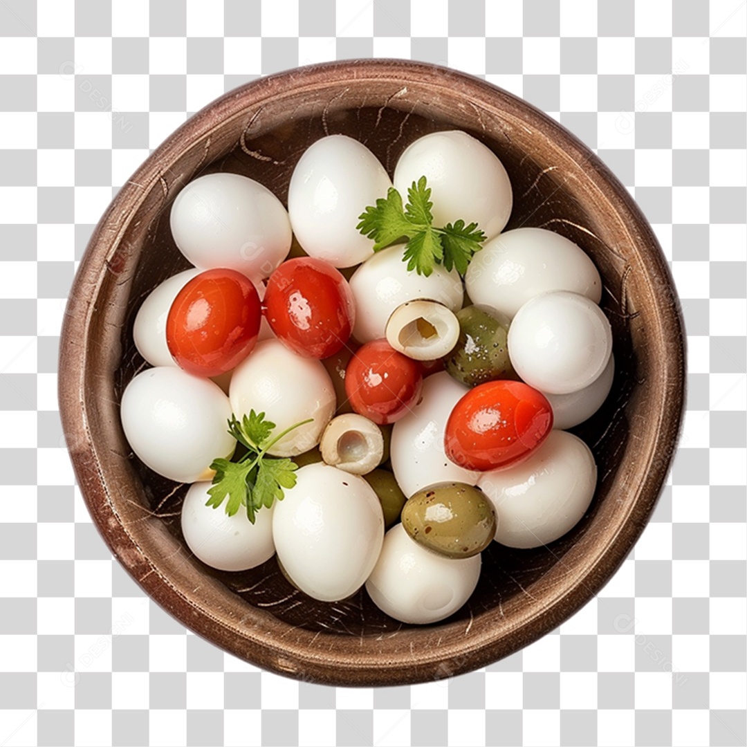 Porção de Ovos de Codorna PNG Transparente