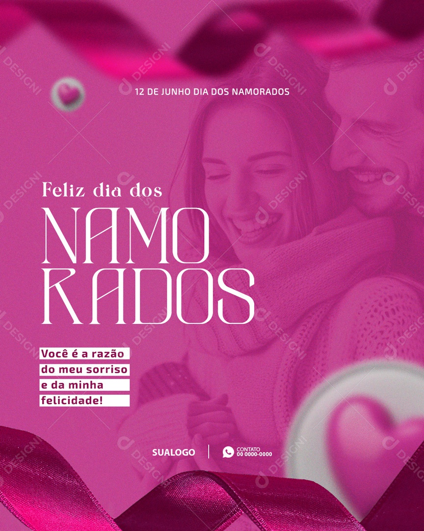 Dia dos Namorados 12 de Junho Social Media PSD Editável