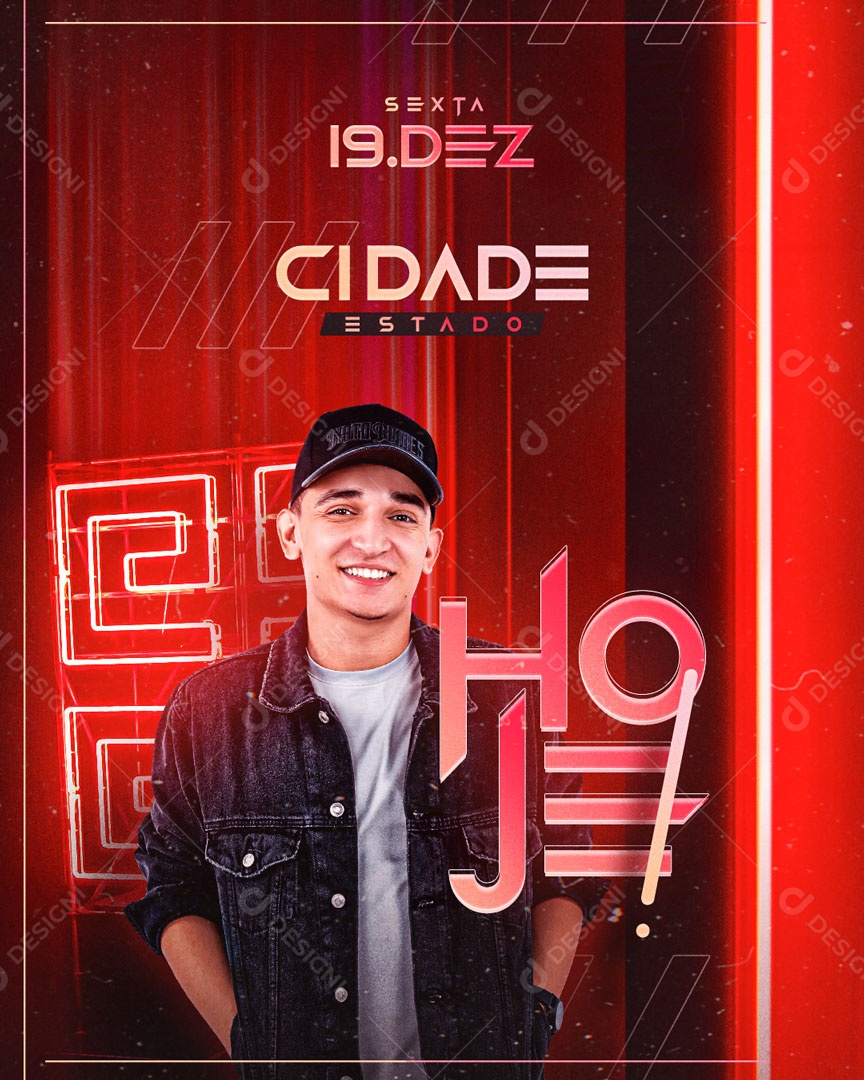 Hoje Show Agenda João Gomes Social Media PSD Editável